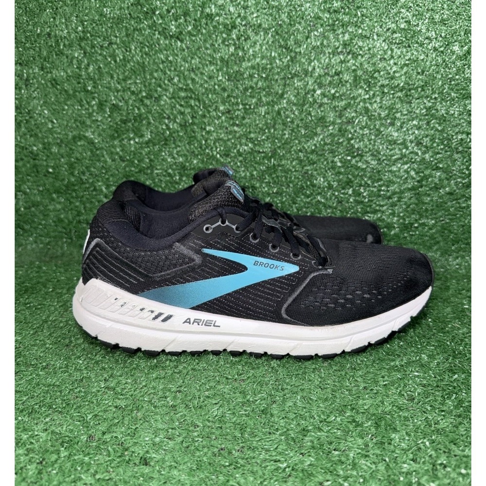 Brooks Women Size 10.5 Ariel 20 Black Blue Running Shoes Walking Comfort Sneaker - Picture 1 of 9